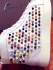 Christian Louboutin white and Multicolor Louis Spikes Calfskin Hightop Sneaker